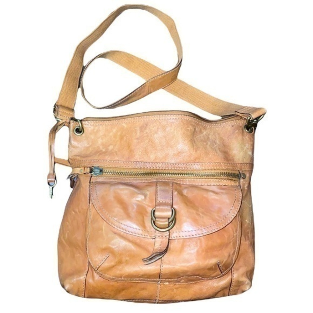Fossil Tan Crossbody Bag
